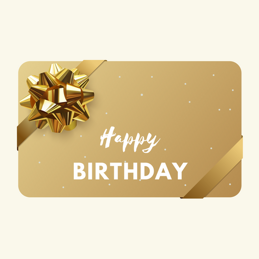 Happy Birthday GIFT CARD Gold Edition