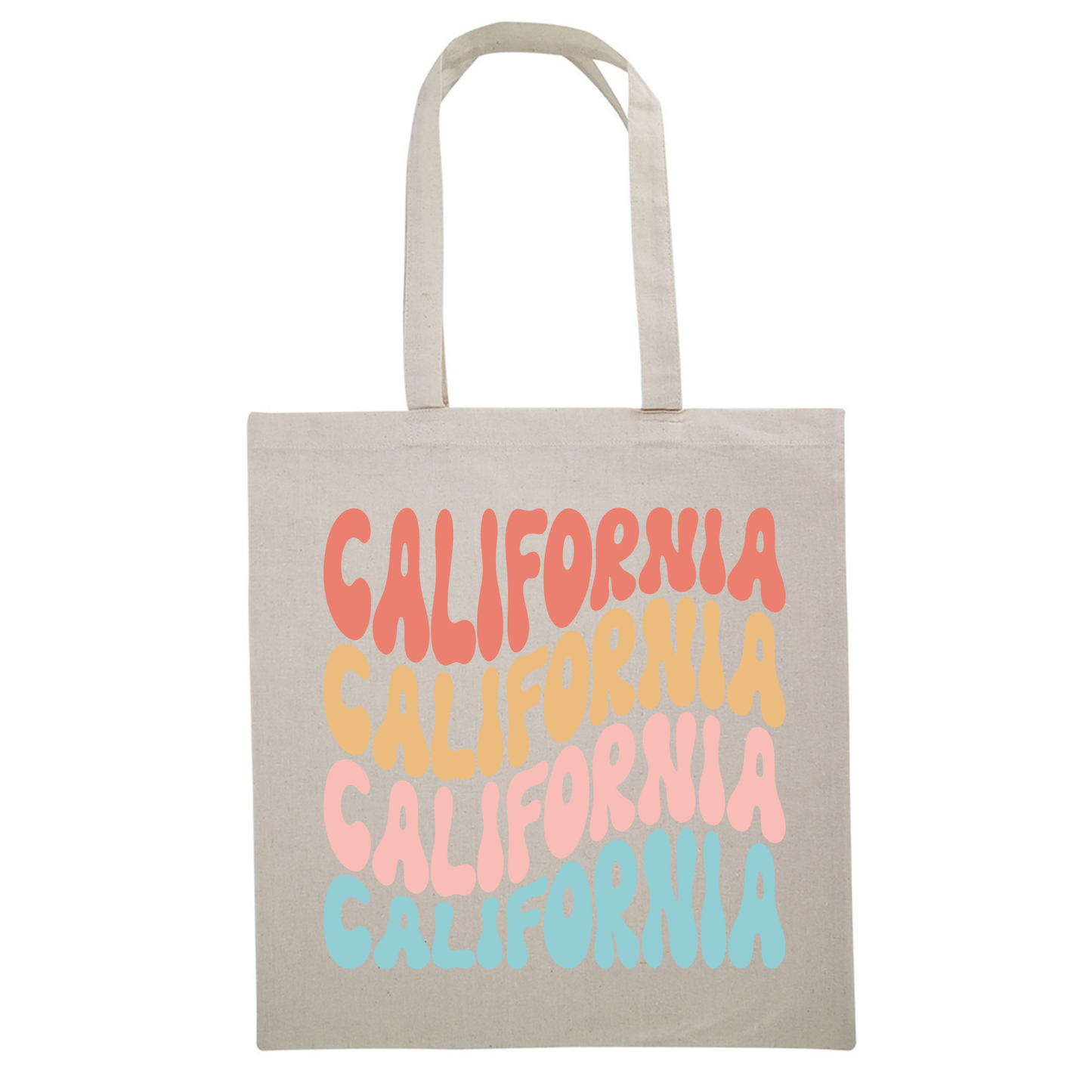 Funky California Canvas Tote Bag