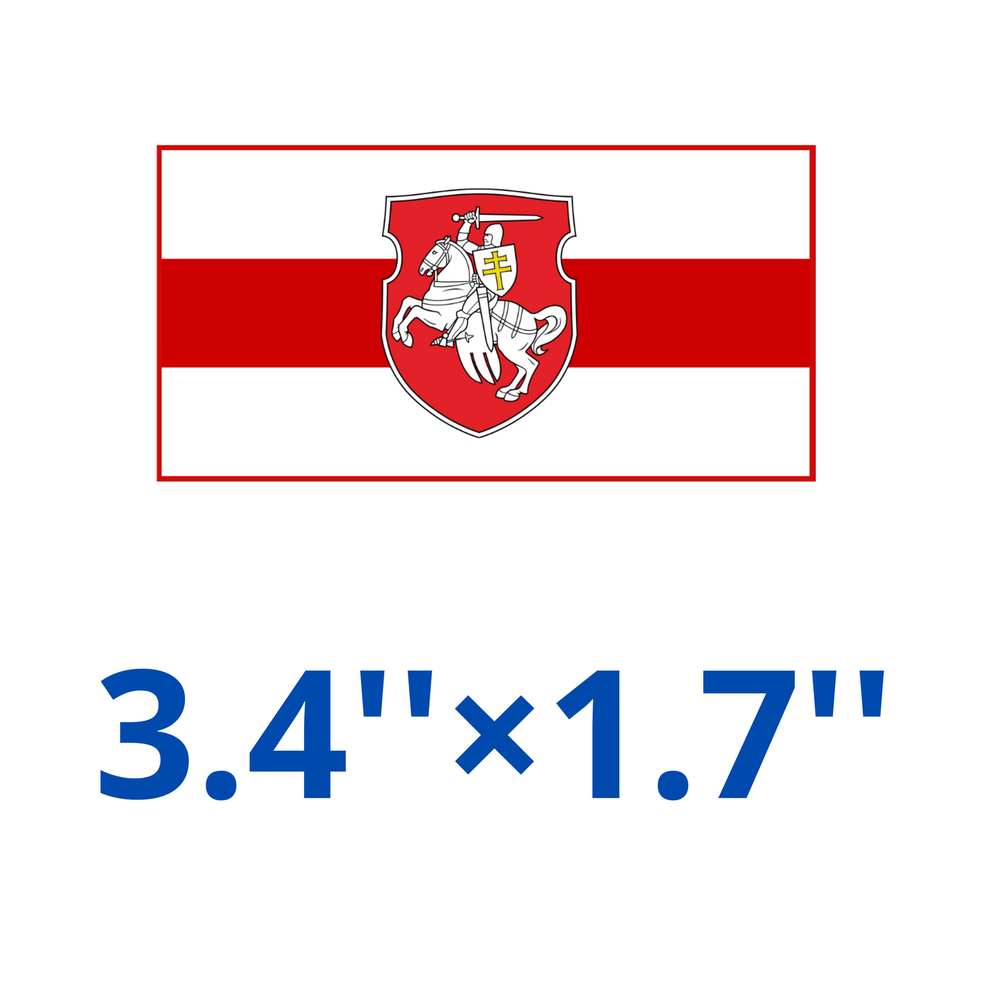Belarusian Sticker Pagonya Flag 1991 Waterproof Car Decal Belarus Pogonia Set of 4 Car Bumper Vinyl Stickers
