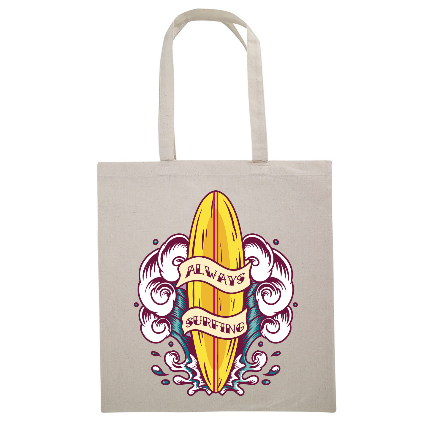 Always Surfing Canvas Tote Bag