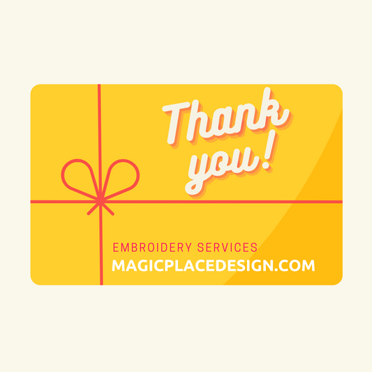 Embroidery Services GIFT CARD