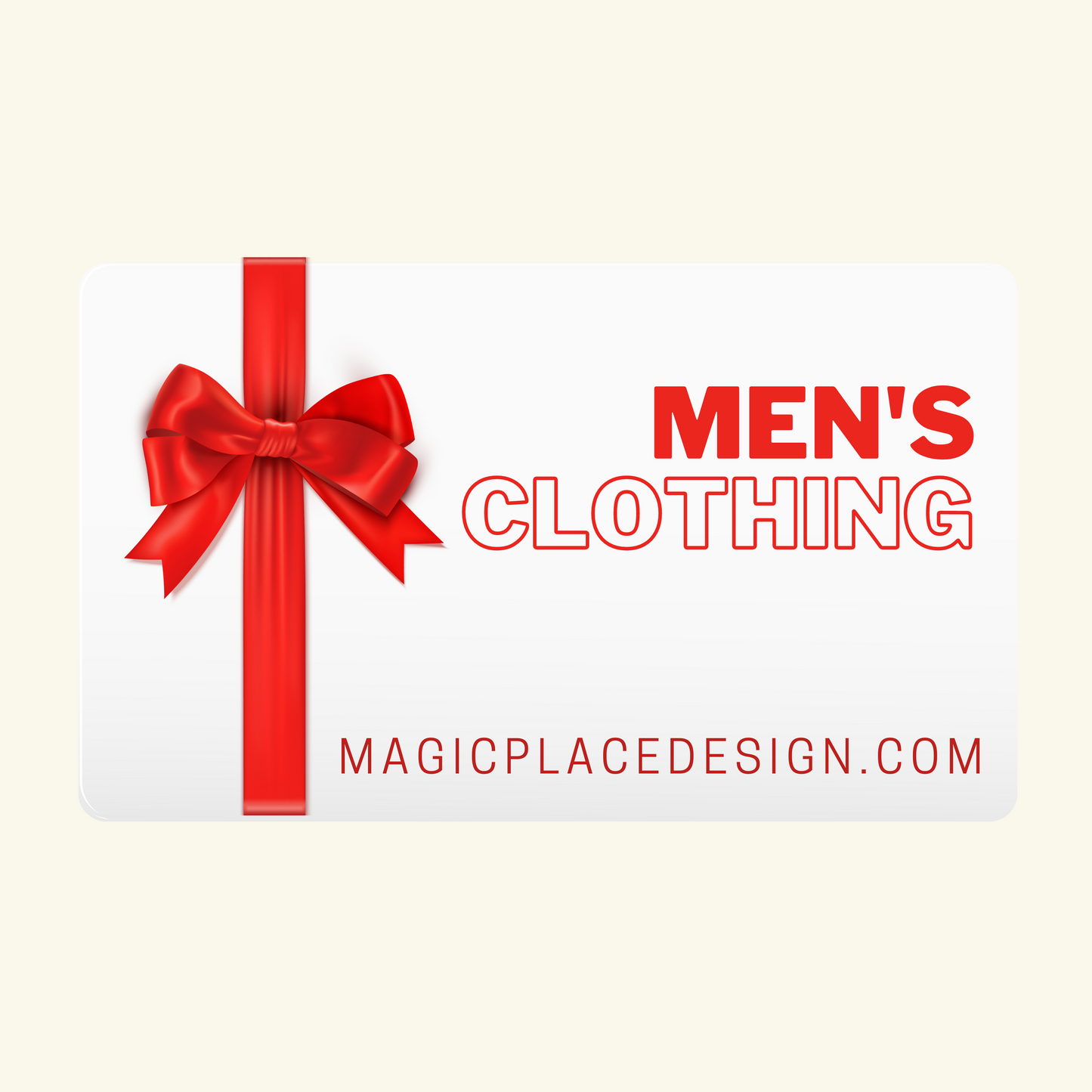 Men's Clothing GIFT CARD