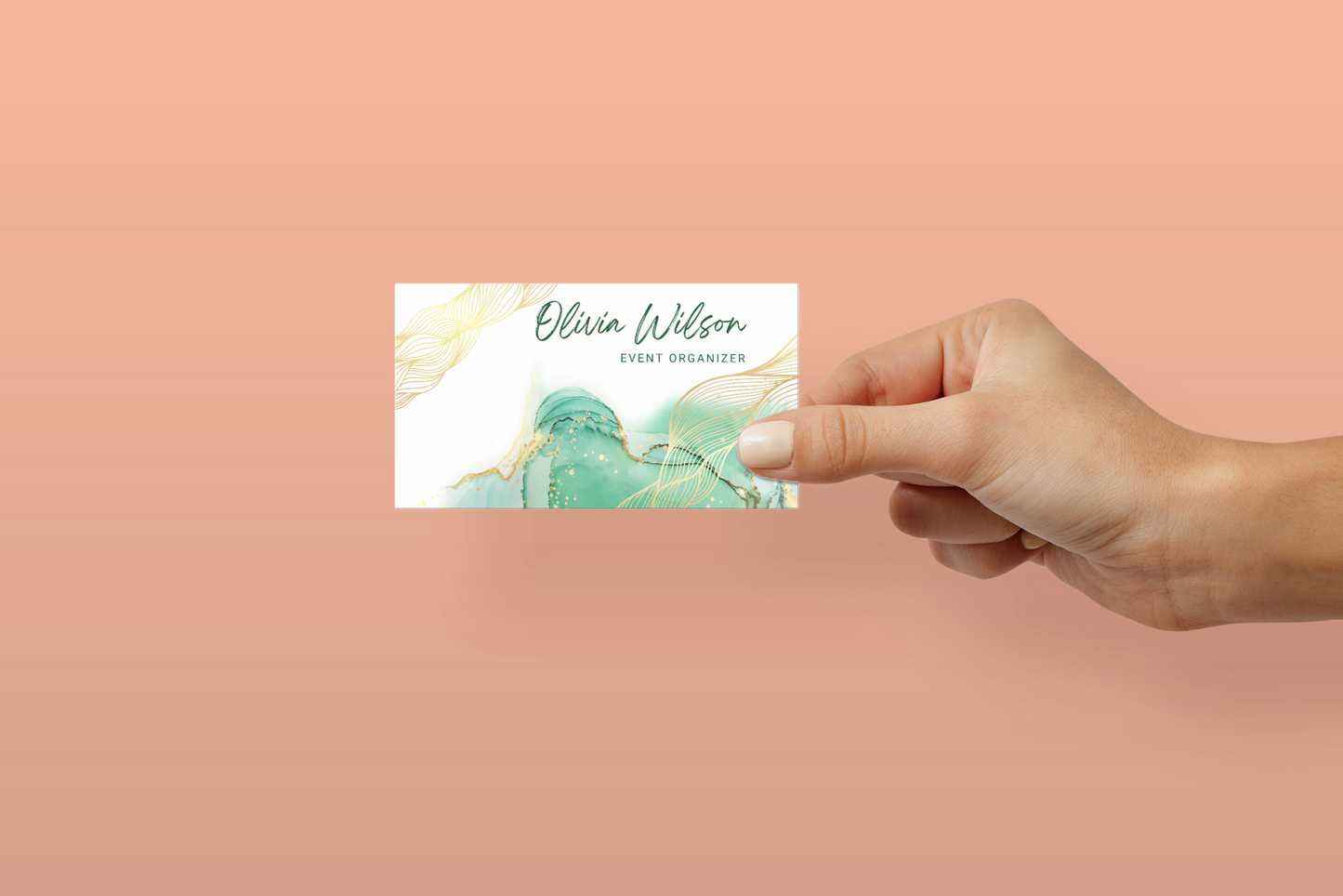 Custom Printed Business Cards with Glossy Finish, 2" x 3.5" U.S. Standard Size, Two-sided Printing