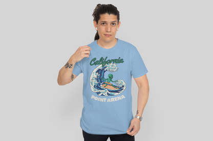 Point Arena, California Surf - Surfing T-Shirt for Men