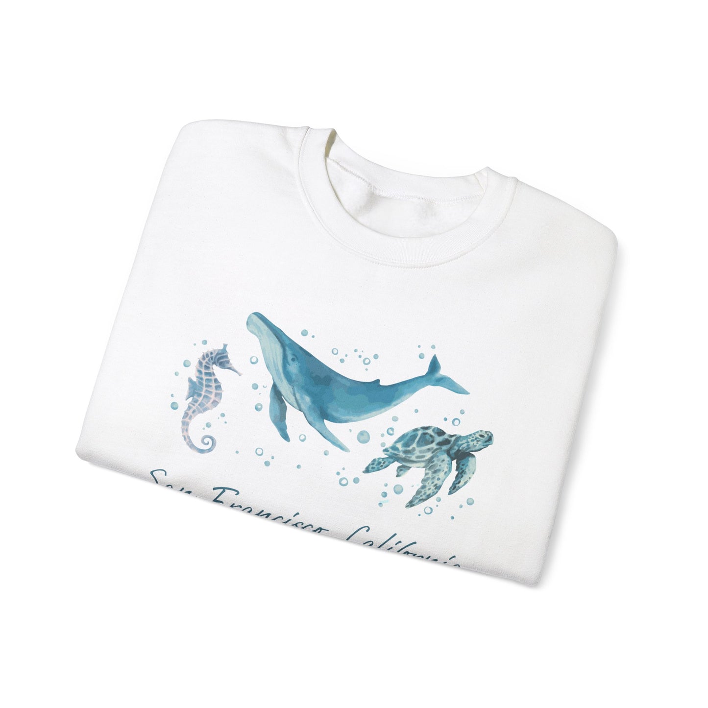 San Francisco Marine Life Unisex Crewneck Sweatshirt