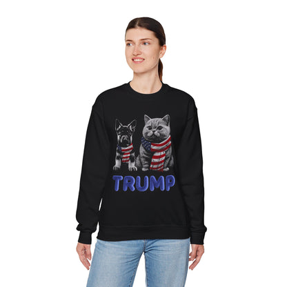 Cats for President Trump Saving Pets Patriotic Sweatshirt