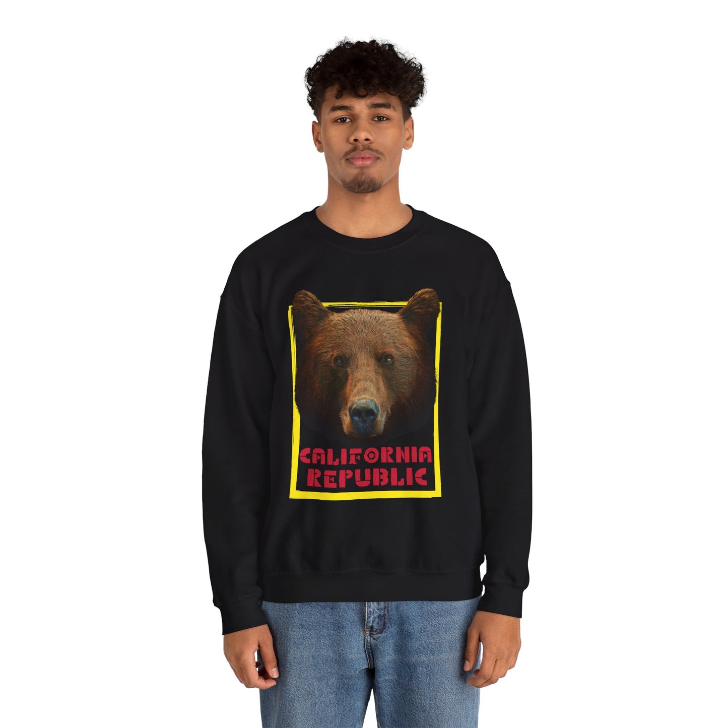 California Republic Grizzly Bear Crewneck Pullover