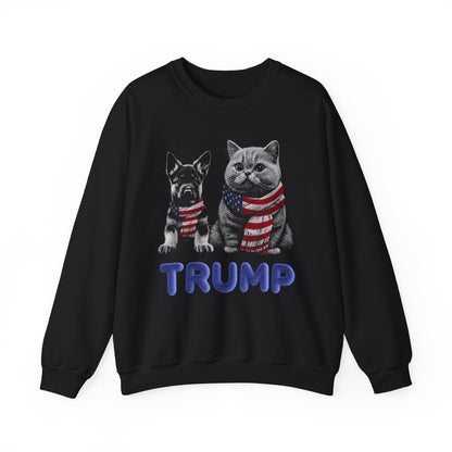 Cats for President Trump Saving Pets Patriotic Sweatshirt