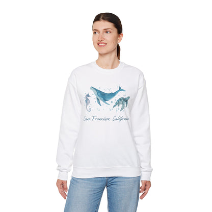 San Francisco Marine Life Unisex Crewneck Sweatshirt