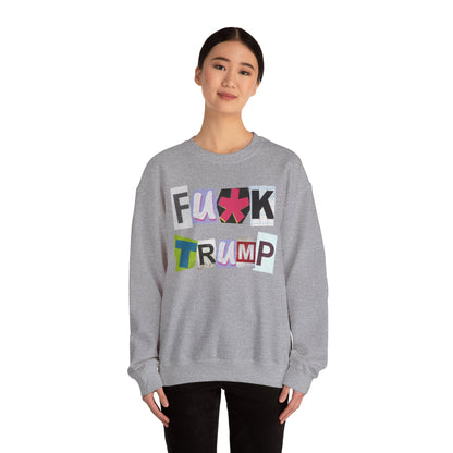 Bold Statement "F**K TRUMP" Anti MAGA Unisex Sweatshirt