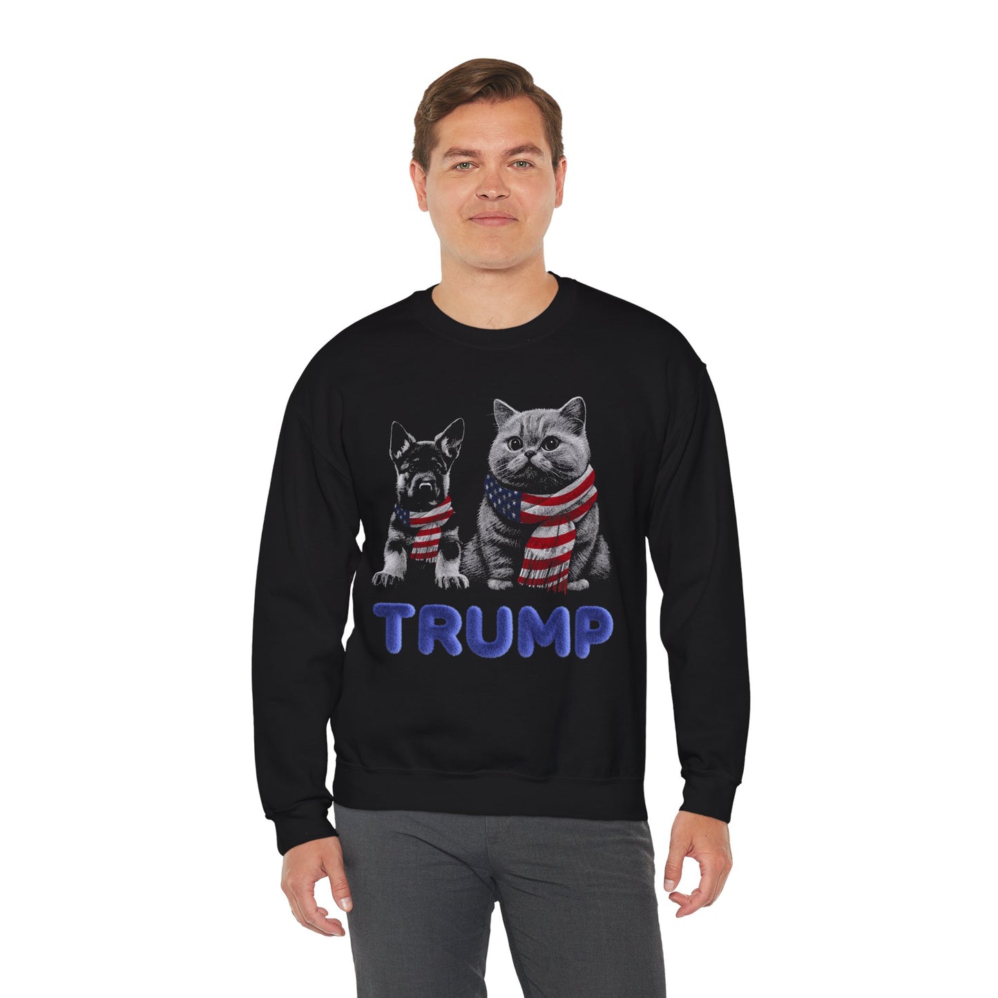 Cats for President Trump Saving Pets Patriotic Sweatshirt