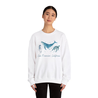 San Francisco Marine Life Unisex Crewneck Sweatshirt