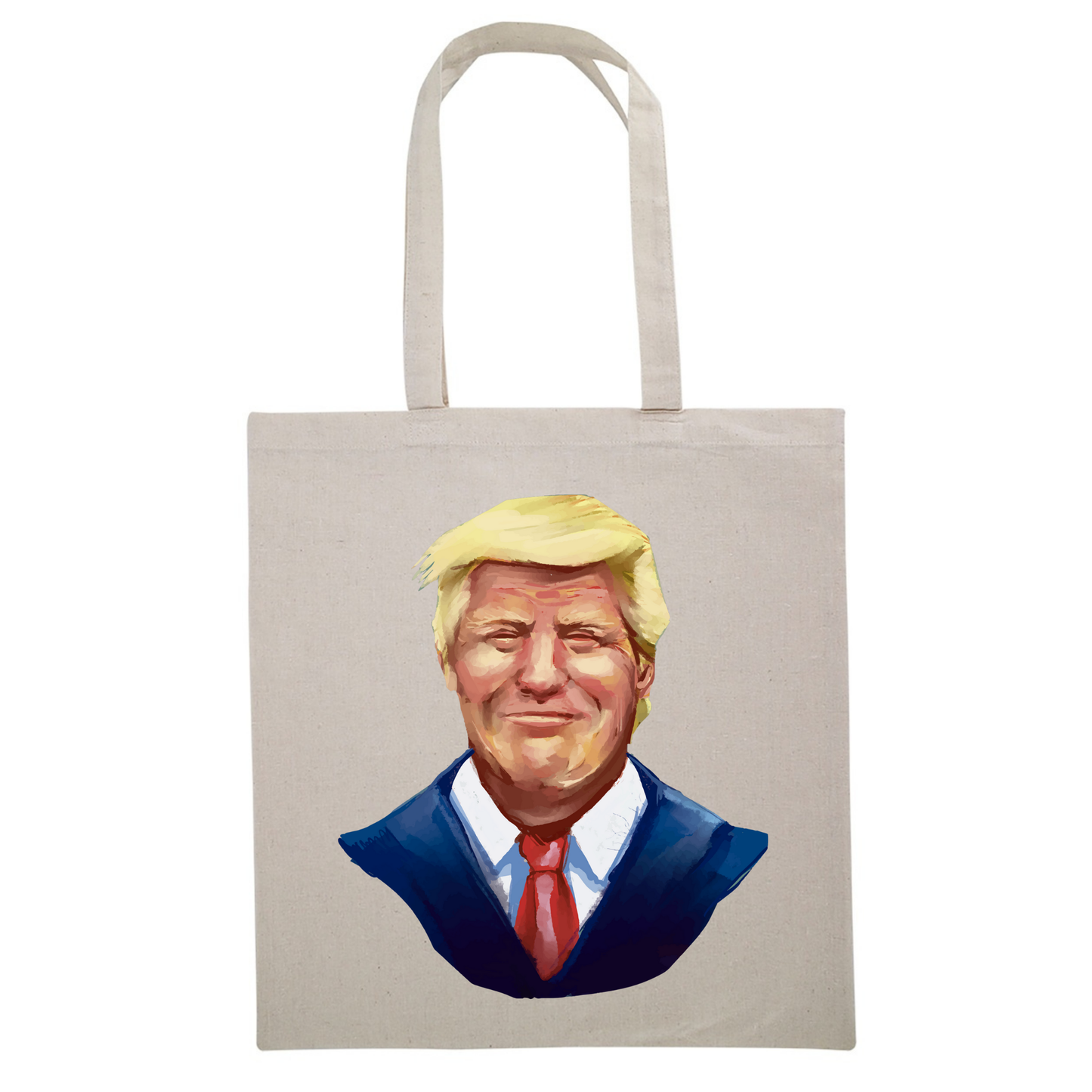 Donald Trump Face Canvas Tote Bag