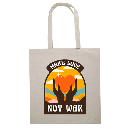 Make Love Not War Canvas Tote Bag