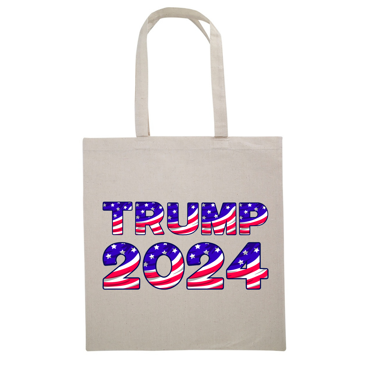 Trump 2024 Patriotic Canvas Tote Bag